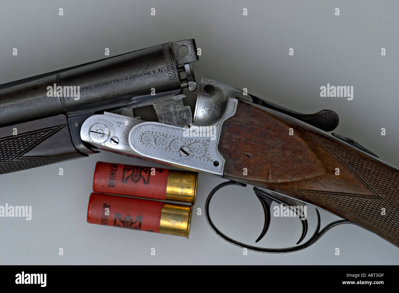 Pietro Beretta 16 Gauge Side By Side Shotgun Made In Italy Stock Photo