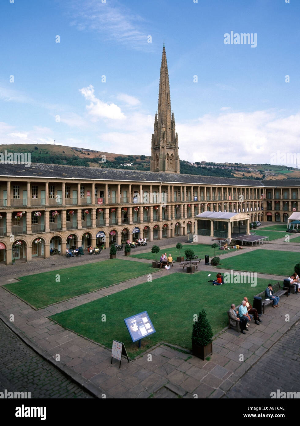 Halifax Piece Hall historical building archive year 2000 image visitors ...