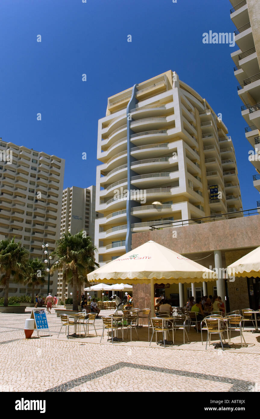 Appartment blocks Praia da Rocha Algarve Portugal Stock Photo