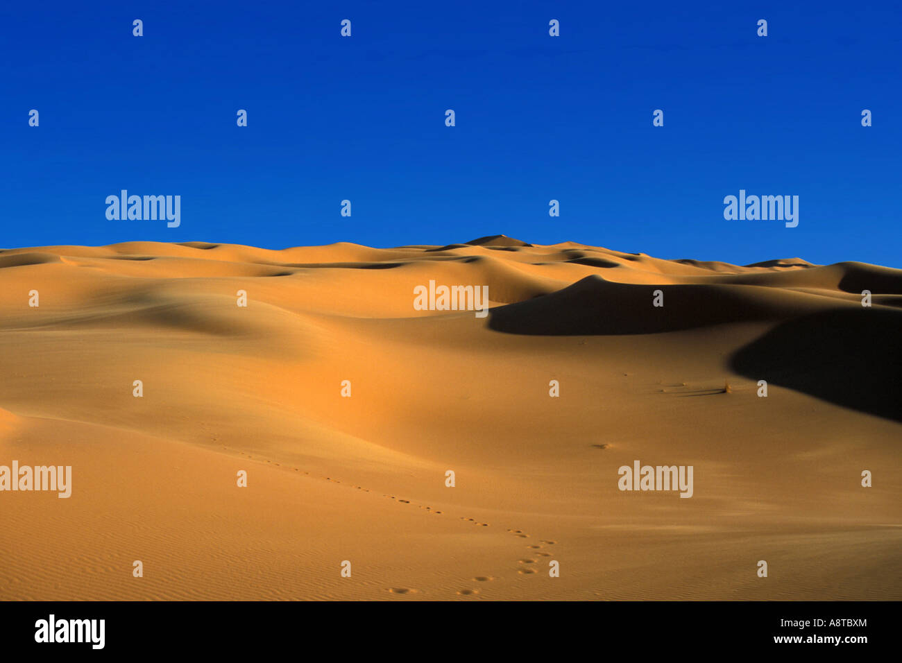 sand dunes of Erq Murzuq, Libya, Sahara Stock Photo