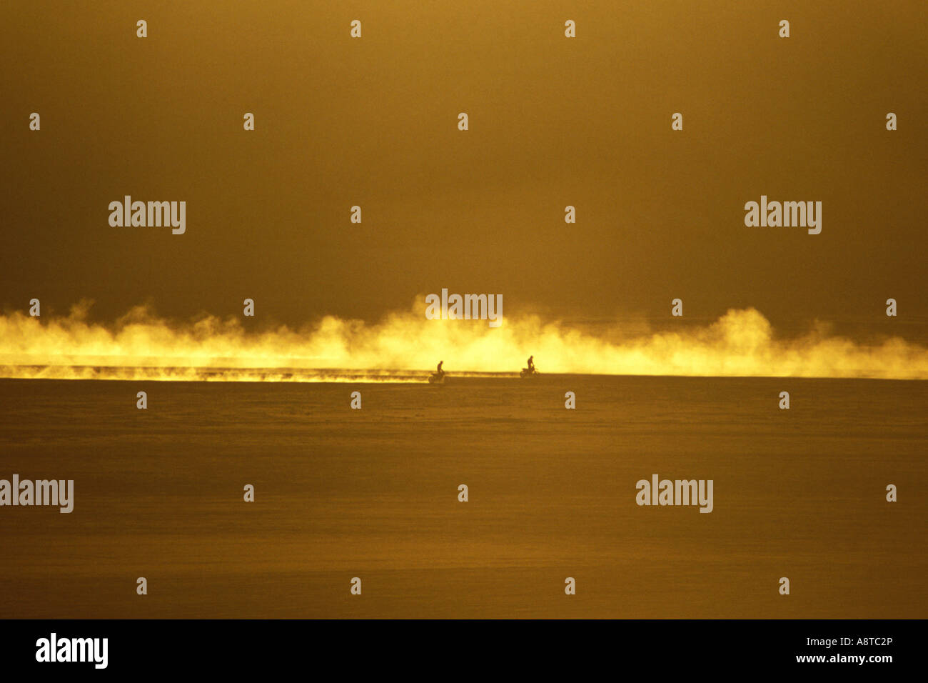 Motorcyclist At Sunset Libya Sahara Jebel Akakus Stock Photo Alamy