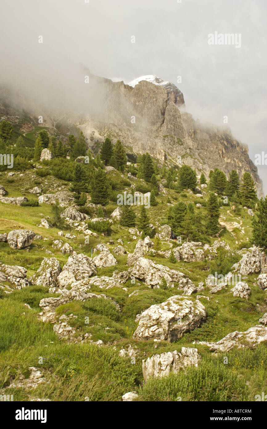 fog in the Dolomites, Italy, Suedtirol Stock Photo - Alamy