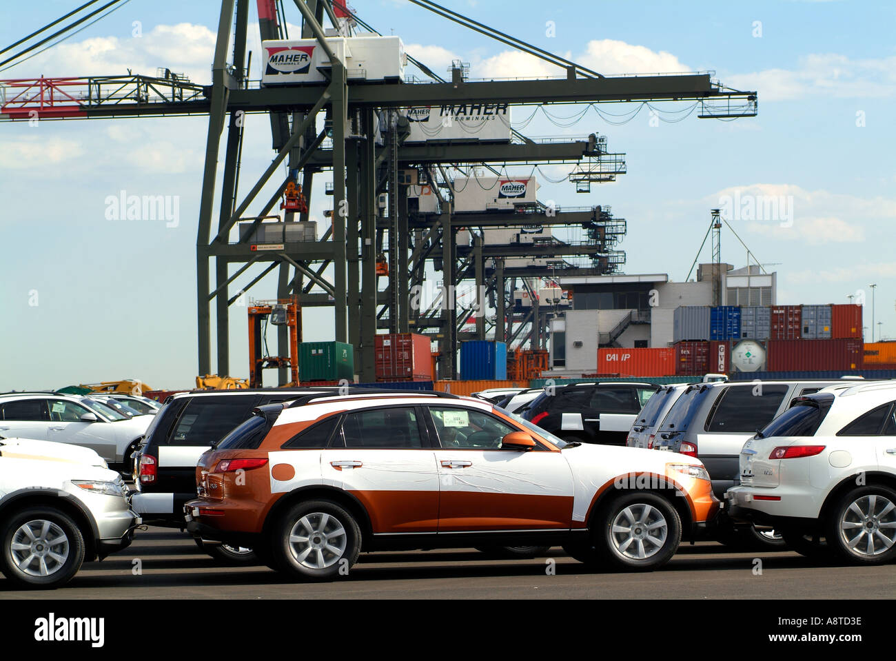 New Car Imports Port of Elizabeth New Jersey Stock Photo Alamy