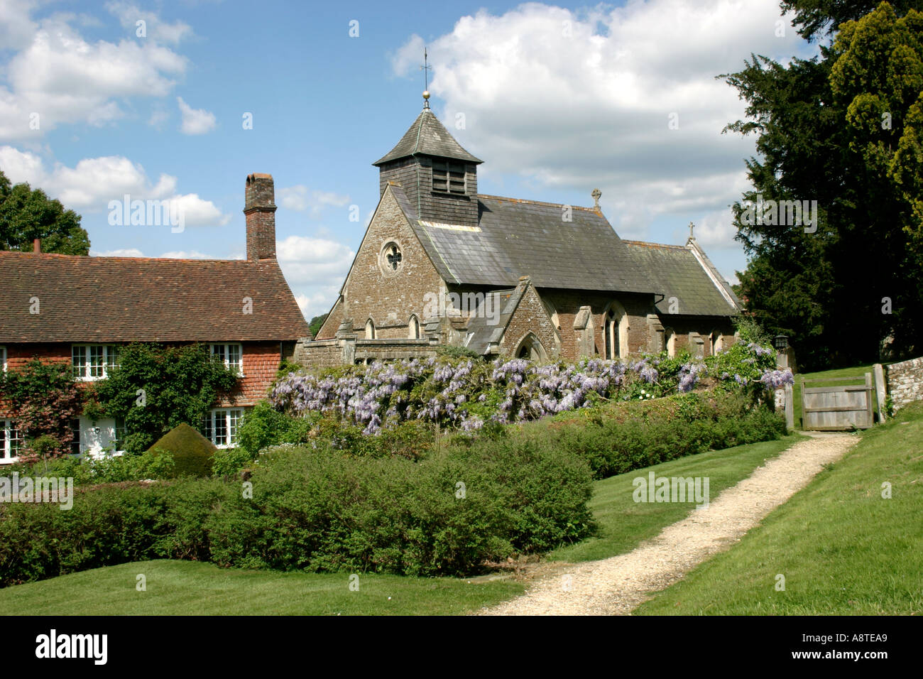 Hambledon Village Church Godalming England UK Stock Photo Alamy