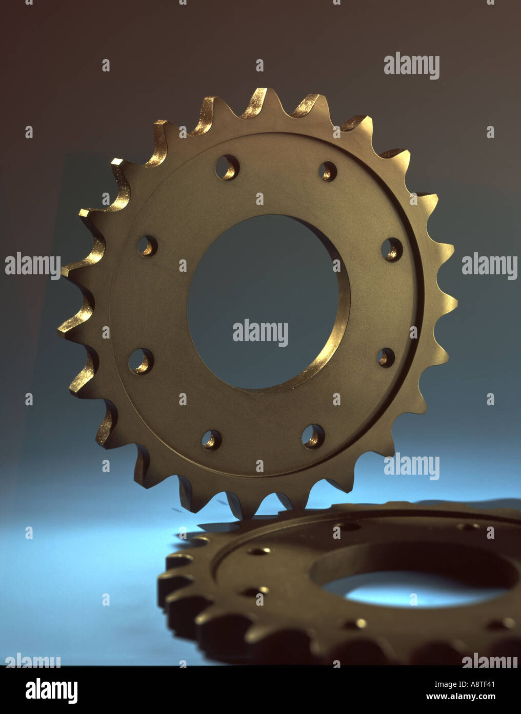 Gear Wheels on a Studio Background Stock Photo - Alamy