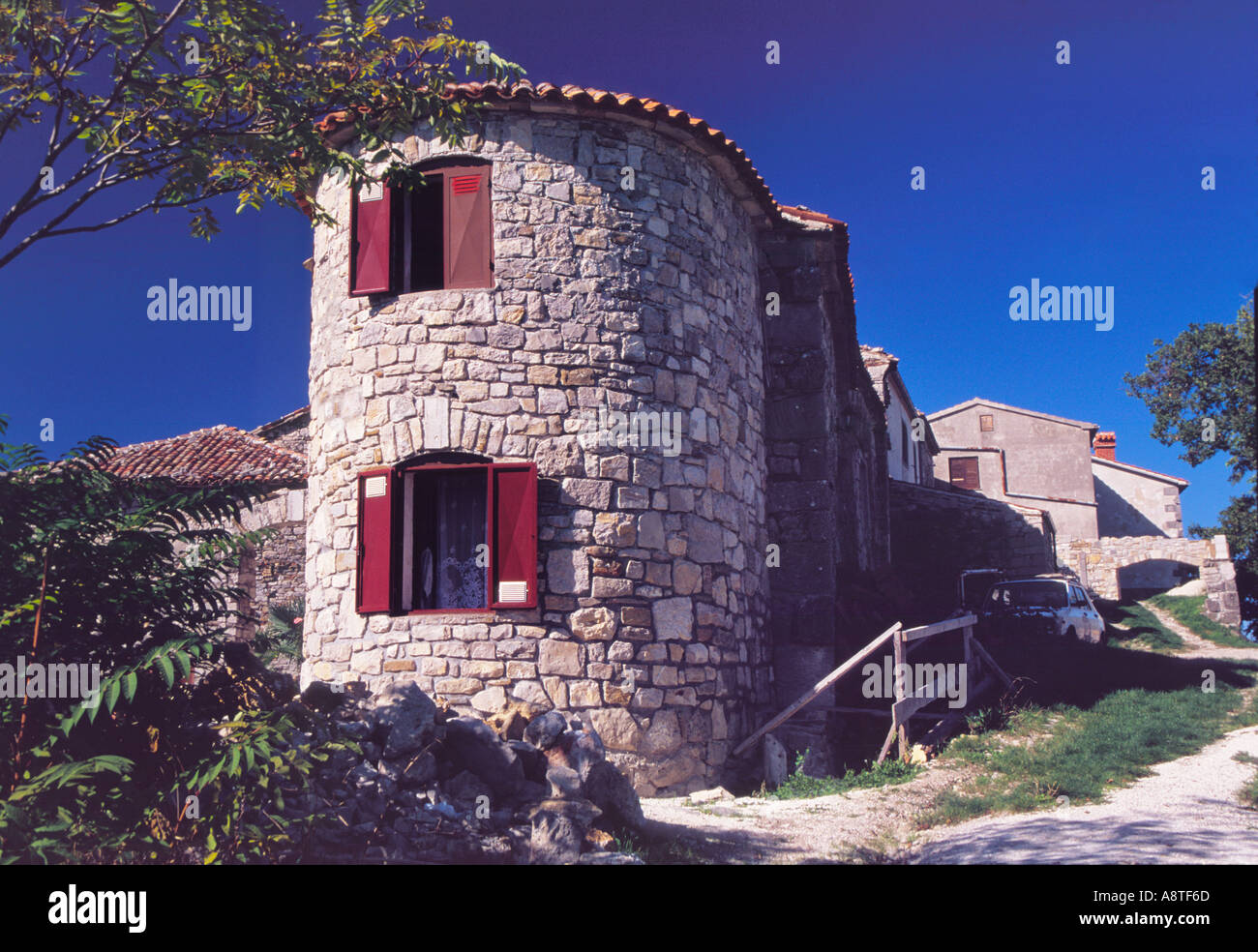 An image from Hum the smallest town in the world ca 20 citizens Europe