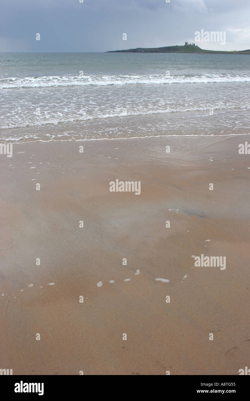 The beach at Newton by the sea Northumberland UK Stock Photo Alamy