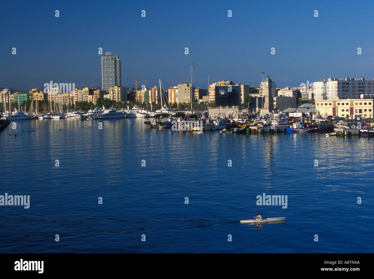 marina, Port Vell, Barcelona, Barcelona Province, Spain, Europe Stock Photo