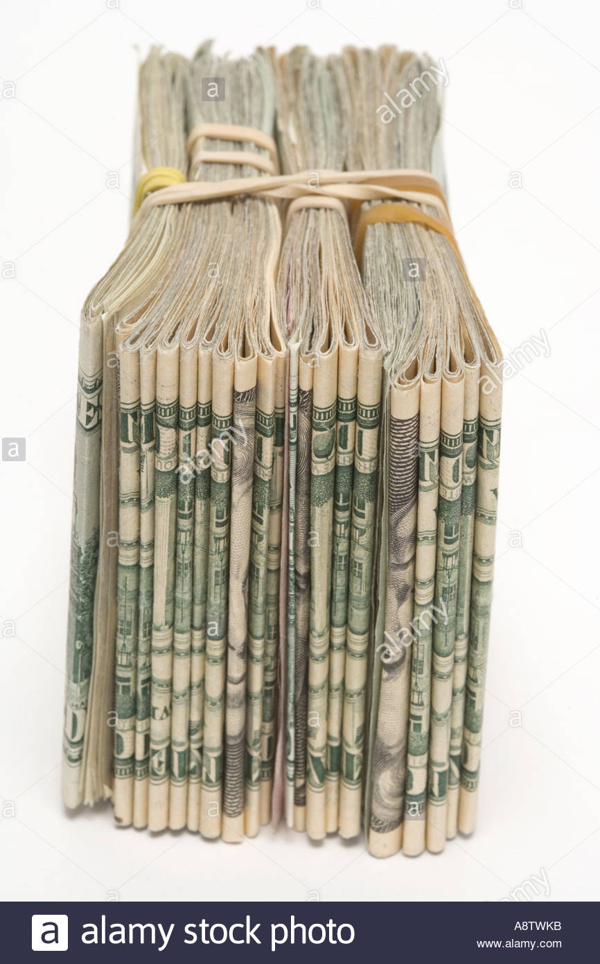 Bundles Of Hundred Dollar Bills Stock Photos & Bundles Of Hundred