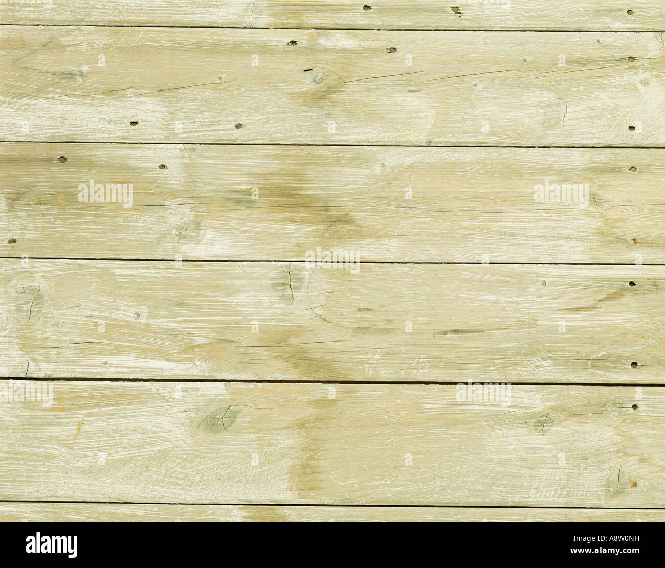 Close Up Of Planks Of Bleached Wood Floor Boards Surface Stock