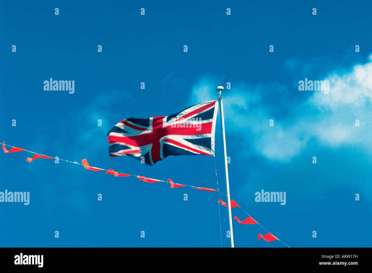 United Kingdom. National flag. Union Jack. Stock Photo
