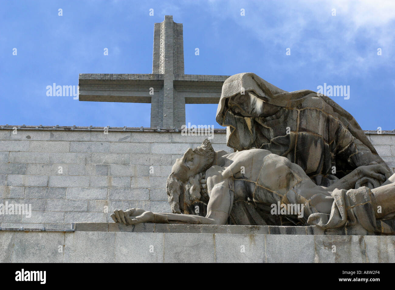 The Valley of the Fallen memorial was built by General Franco honouring the dead of the Spanish Civil war 1936 39 It s constru Stock Photo