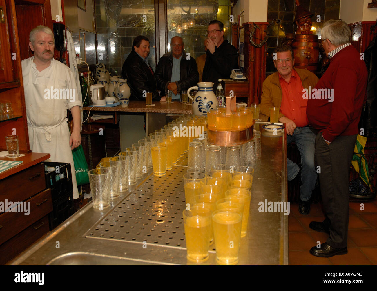 Bar in Frankfurt Apple Wine Pub Stock Photo