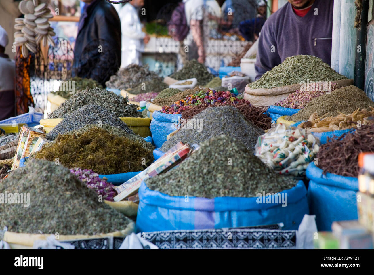 Spices on sale in Marrakech Morocco Stock Photo