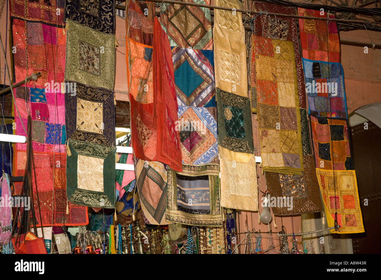 Wall Hangings in Marrakech Morocco Stock Photo