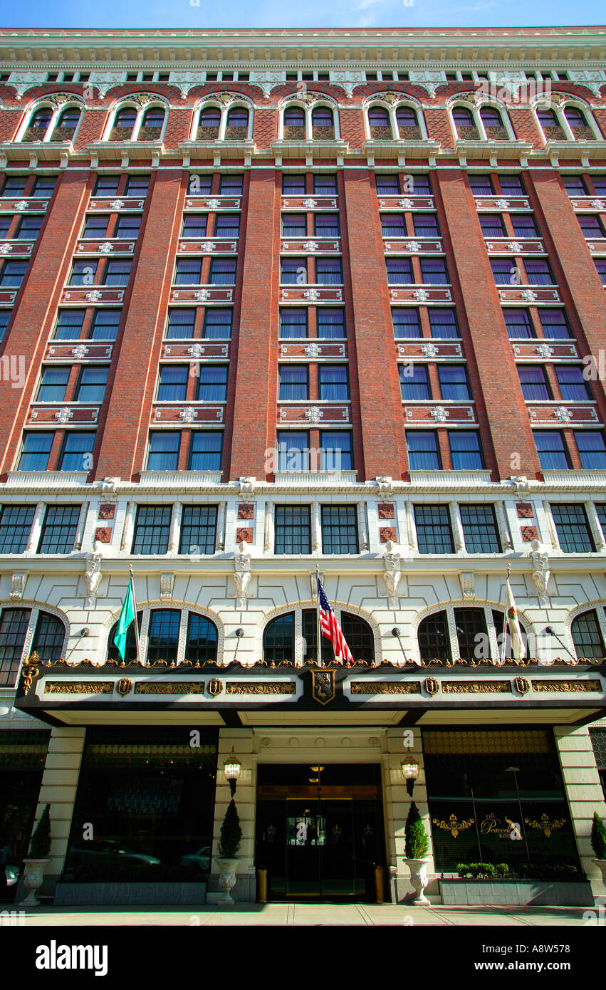 The historic Davenport Hotel in downtown Spokane Washington Stock Photo