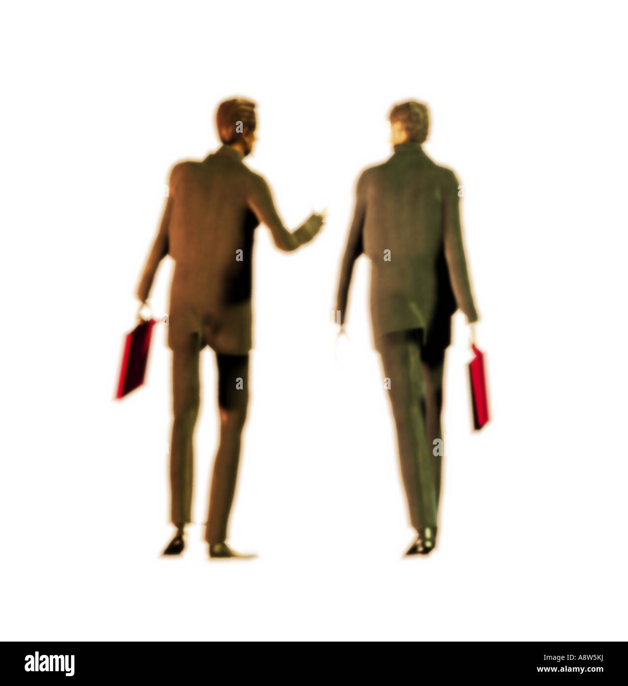 Two business men walking and talking Stock Photo - Alamy