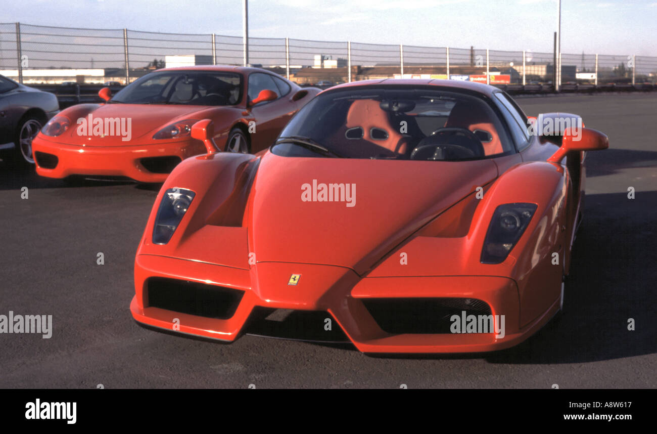 Enzo Ferrari with 360 Modena in background Taken at Ferrari s Modena
