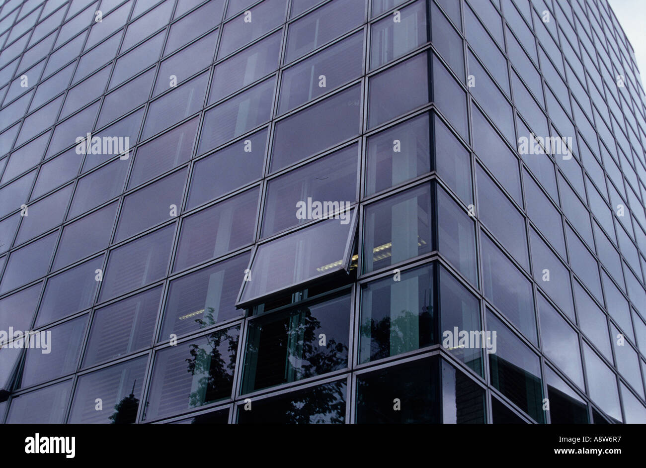 Modern Architecture of Amsterdam - Office Building with One Window Open ...