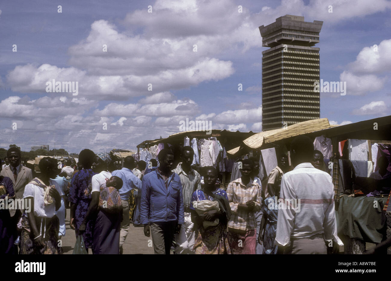 A market in Lusaka Zambia Africa Stock Photo