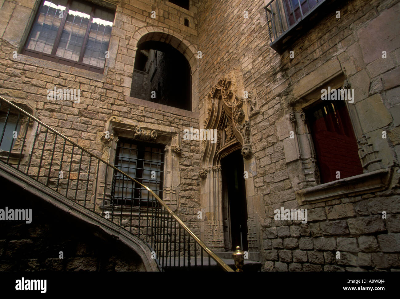 Picasso Museum in the Ribera district in the city of Barcelona ...