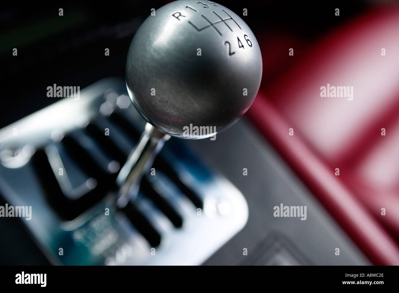 Ferrari 360 Spider gear shift Stock Photo
