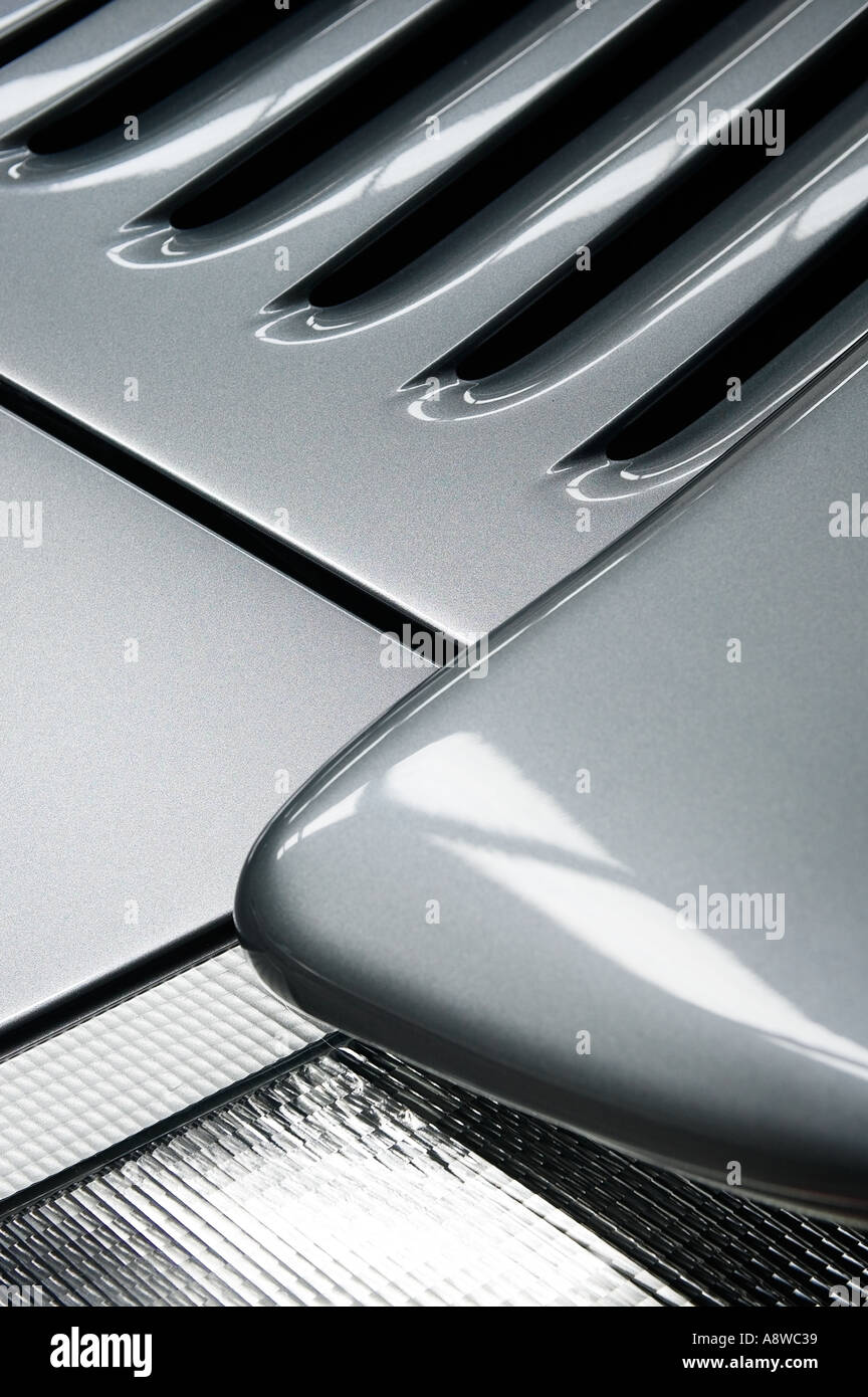Porsche 966 Turbo rear spoiler and engine vent Stock Photo - Alamy