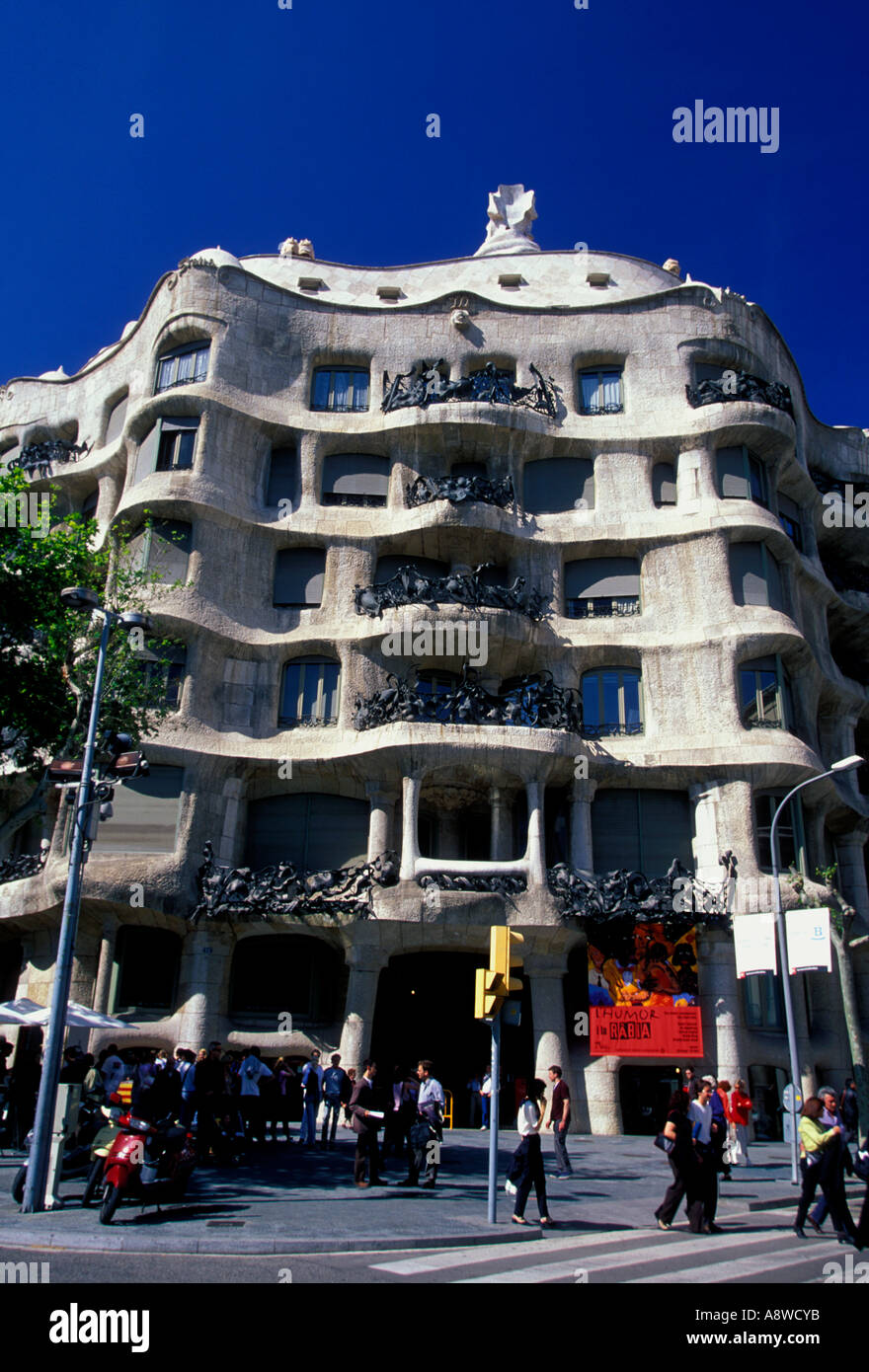 Casa Mila design by Antoni Gaudi