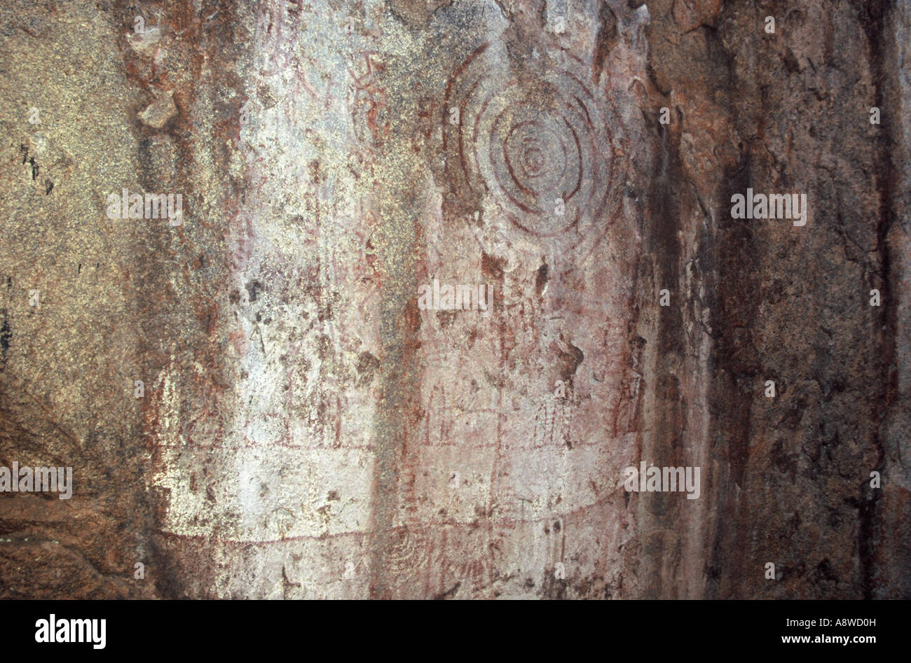 Bantu Cave Paintings, Uganda Stock Photo