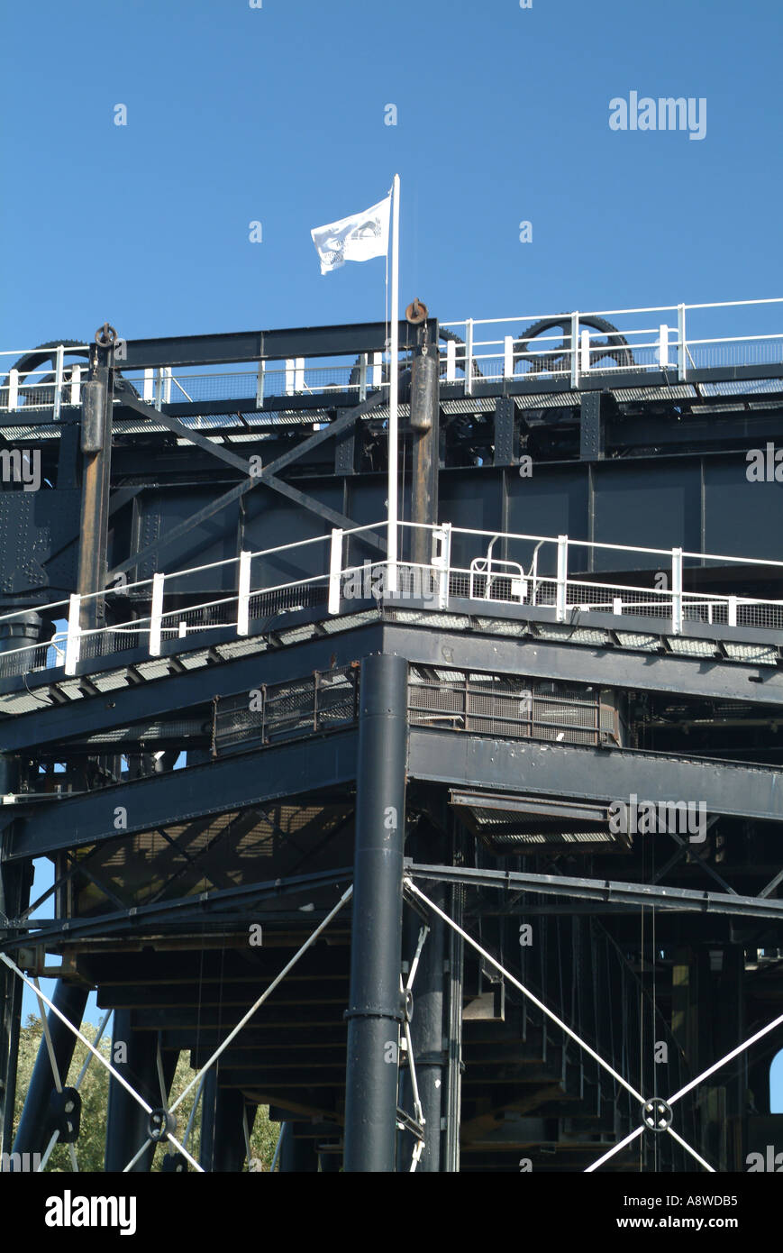 British Waterways Anderton Boat Lift near Barnton Cheshire England