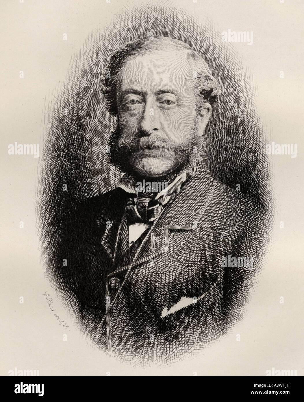 Henry Howard Molyneux Herbert, 4th Earl of Carnarvon, 1831 - 1890. Stock Photo