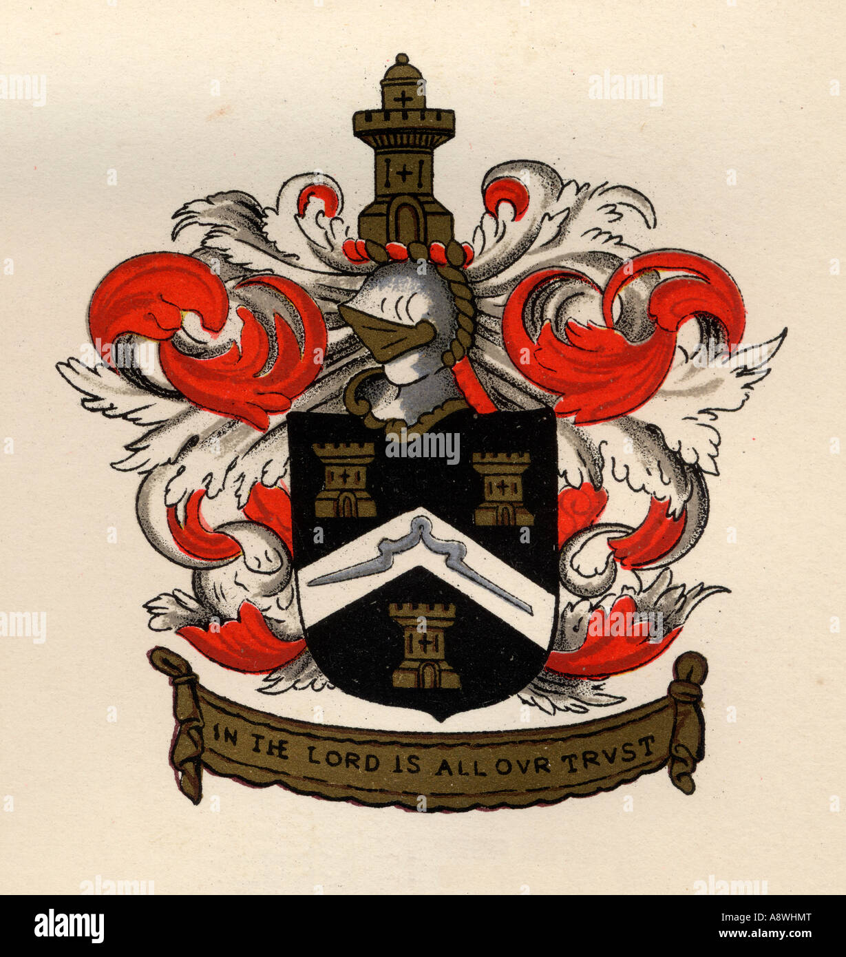 Masonic Arms. Arms of the Free Masons from the Gateshead chárter, 1671