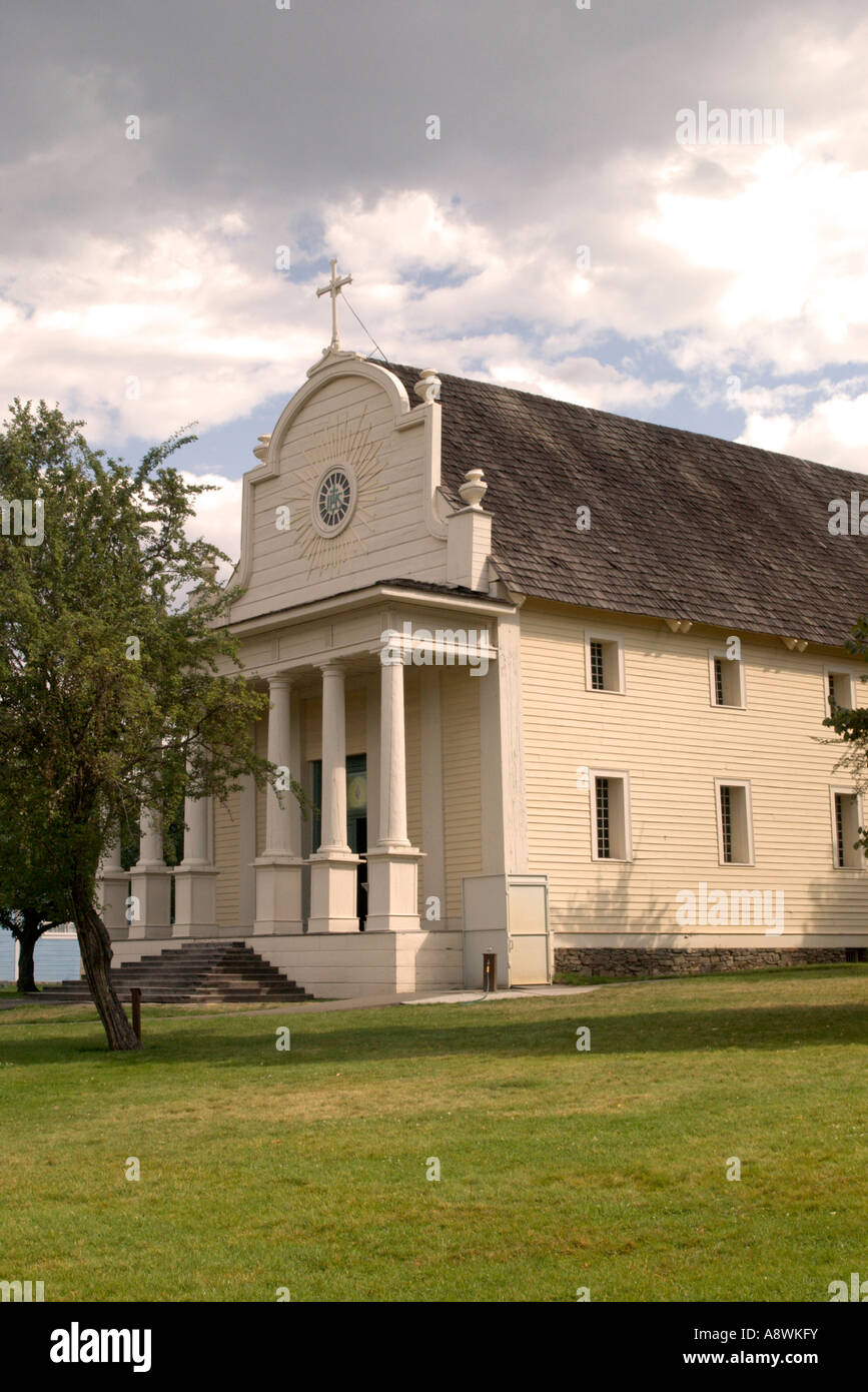 USA, Idaho, Cataldo, Mission of Sacred Heart, 1853, Built by Jesuit