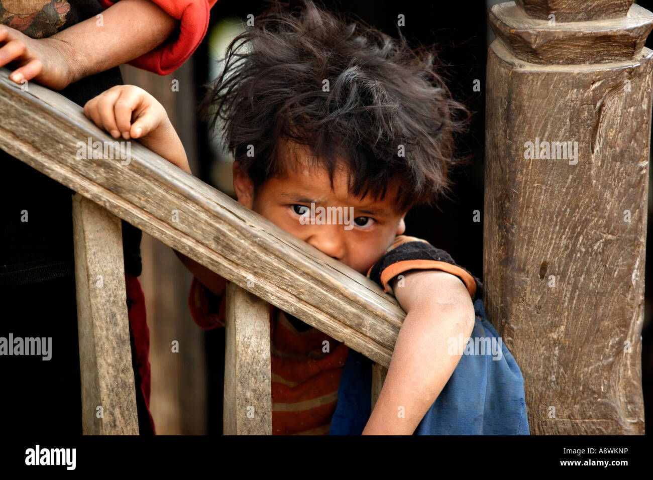 Asia, Myanmar, child from Palaung hill tribe Stock Photo