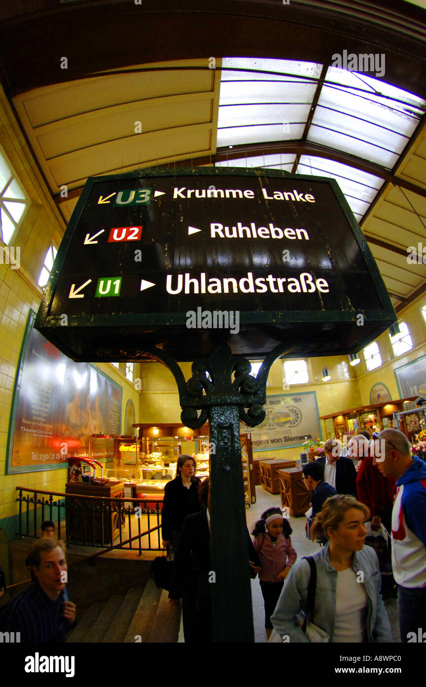 wittenbergplatz u bahn station Berlin germany Stock Photo Alamy