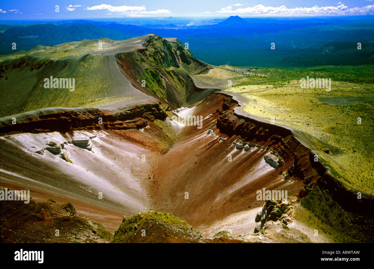 Volcanic crater in Rotorua New Zealand Stock Photo: 12185280 - Alamy