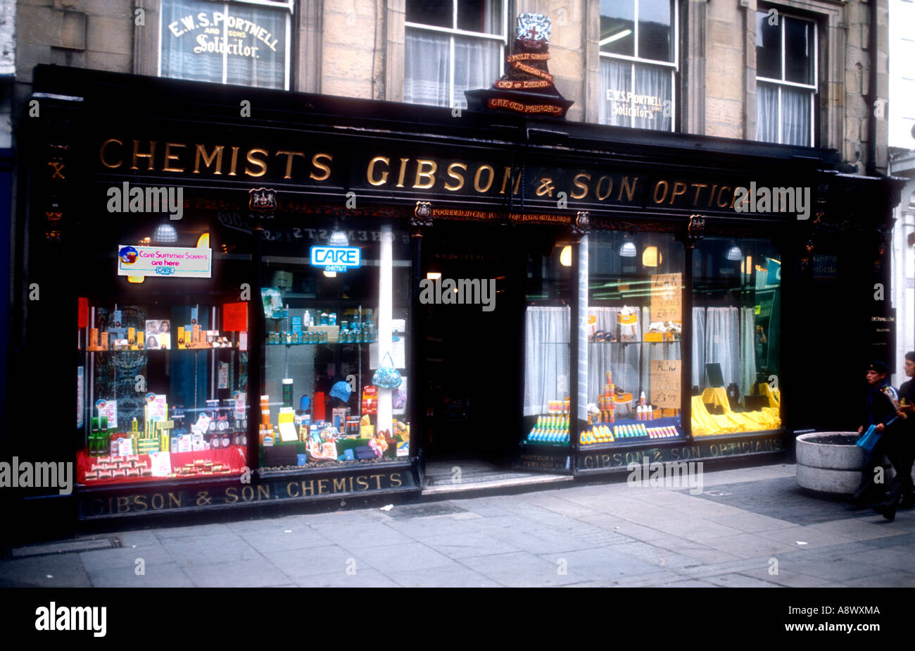An Edwardian Chemists shop in Hexham Northumberland UK Stock Photo - Alamy