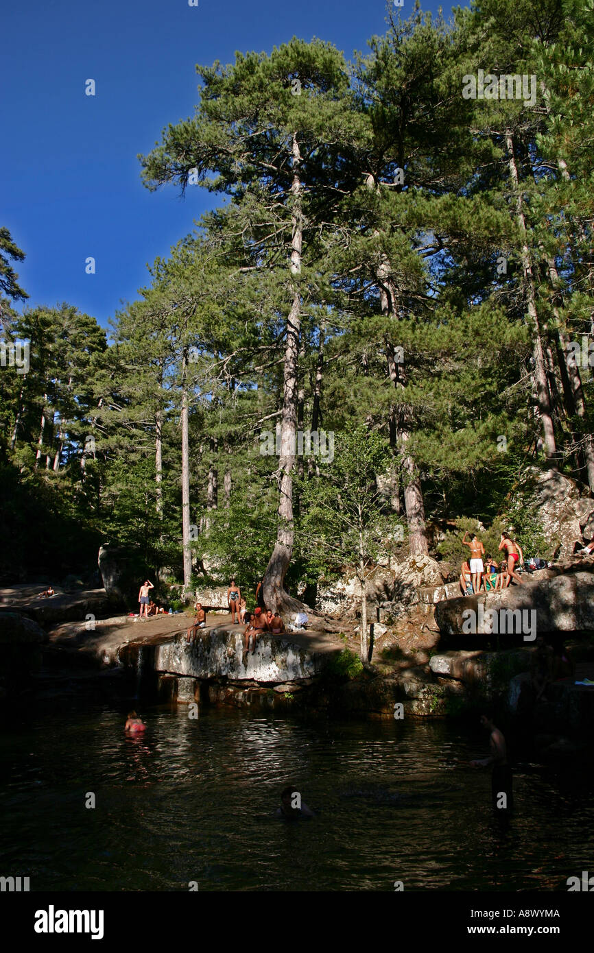 Corsica natural swimming pool hires stock photography and images Alamy