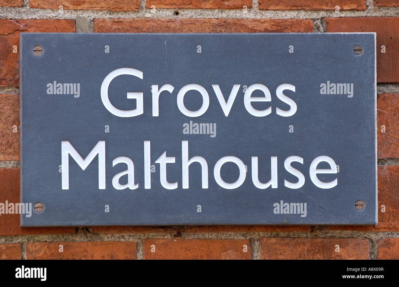 Groves Malthouse in Weymouth UK redeveloped into luxury apartments and maisonettes part of the Brewers Quay Conservation Area Stock Photo