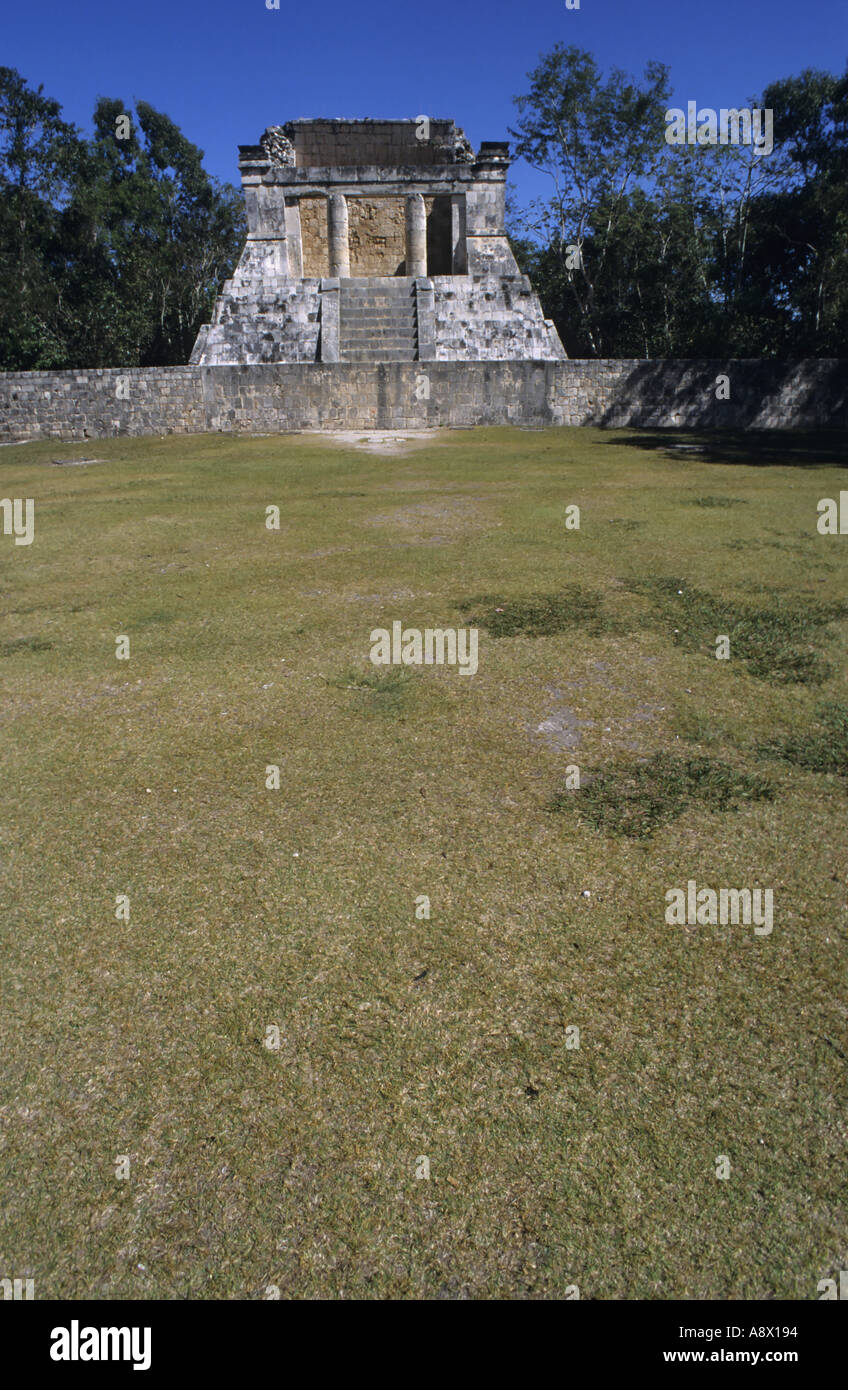 Mexico Yucatan State Chichen Itza The Ball Court Lawn Of The Mayan Ball