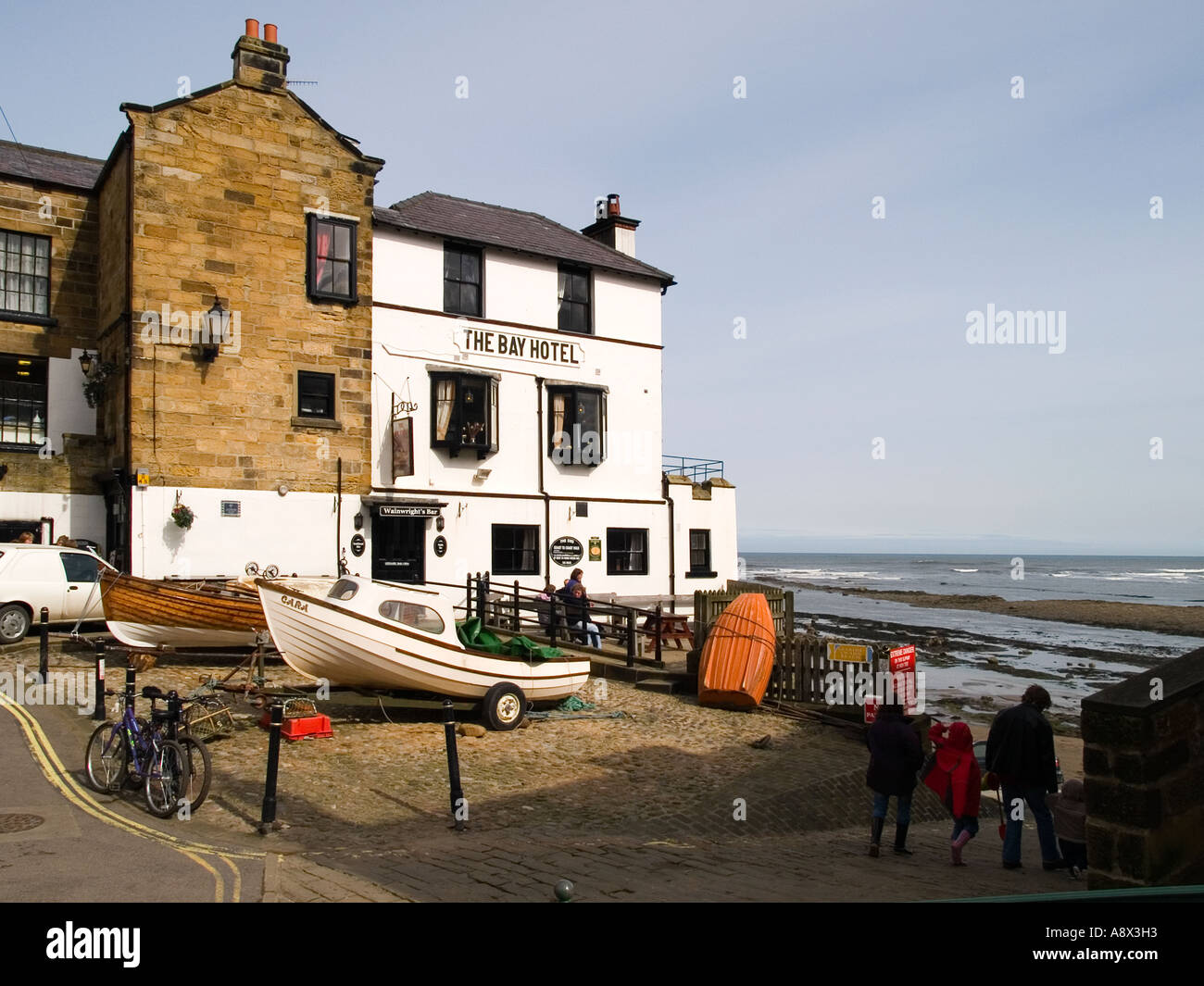 Bay Hotel, Robin Hood's Bay North Yorkshire, termination of the Coast