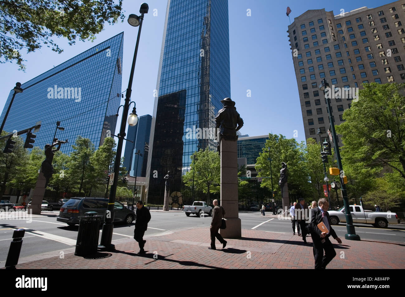 Independence Square Charlotte North Carolina Stock Photo Alamy