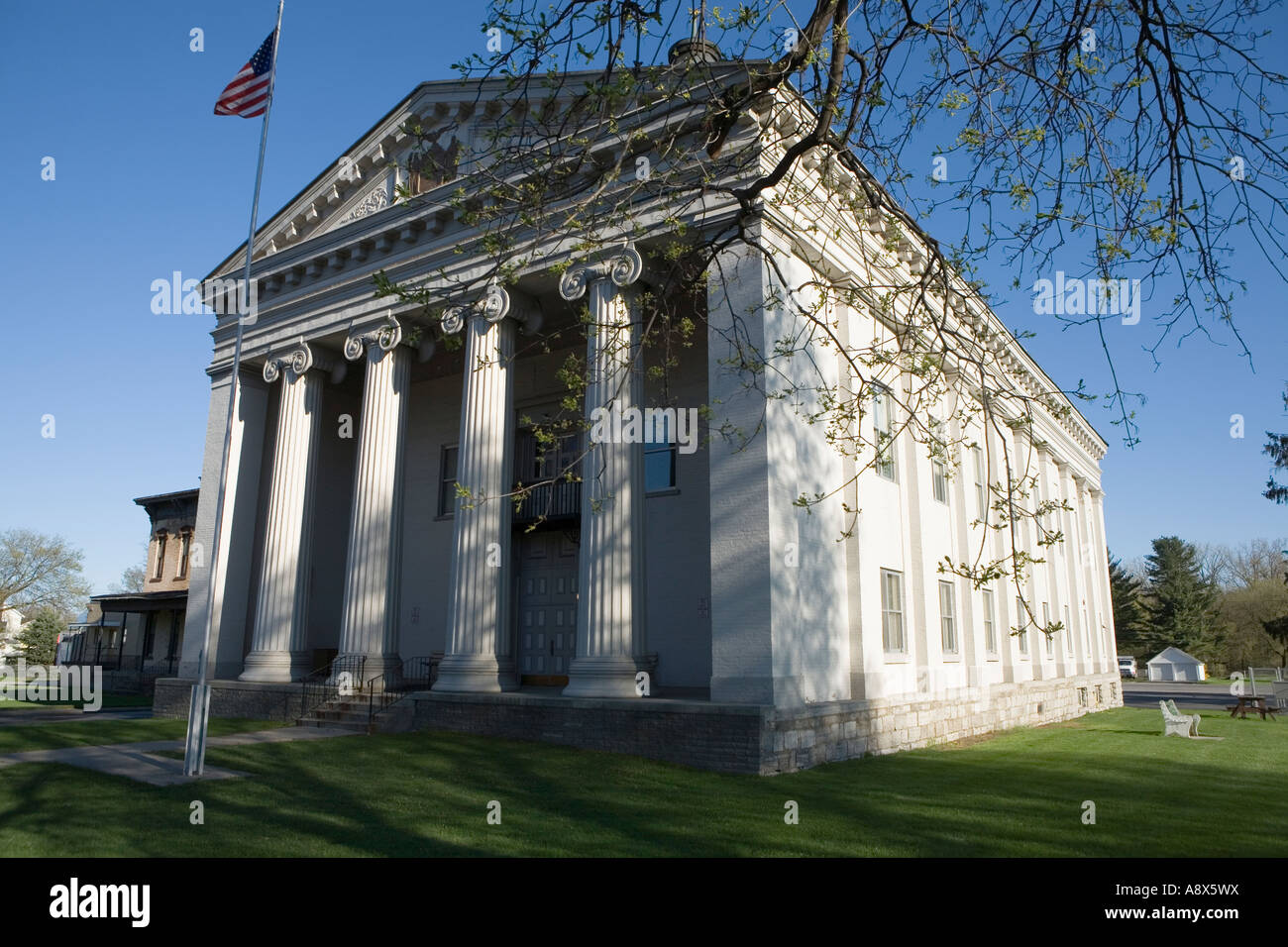 Montgomery County Courthouse Fonda New York Mohawk Valley Stock Photo