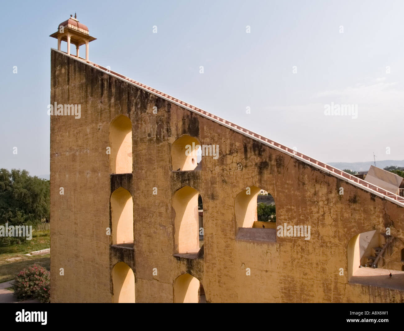 Central Triangle of Large Samrat Yantra at Jantar Mantar Observatory largest sundial in world