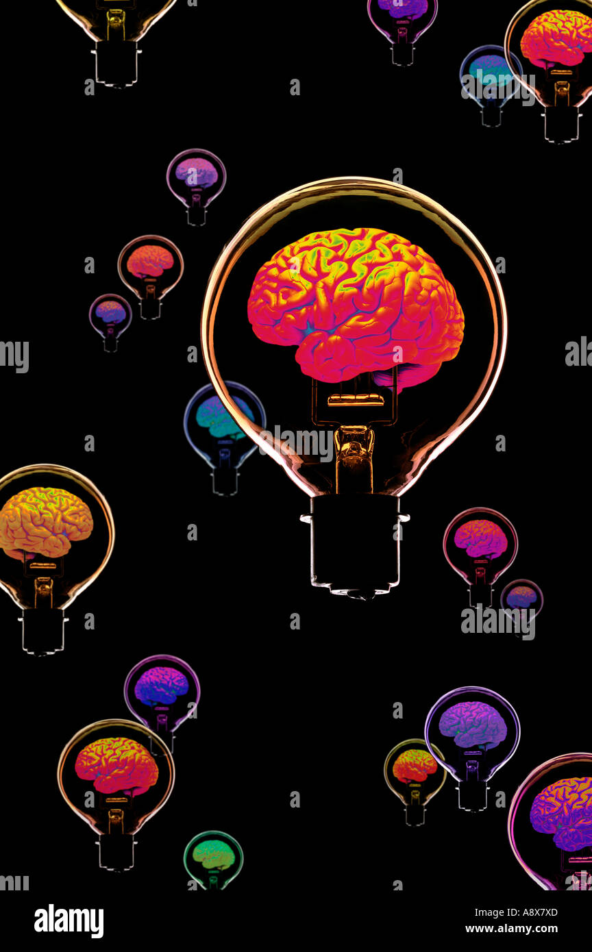 Floating brain hi-res stock photography and images - Alamy