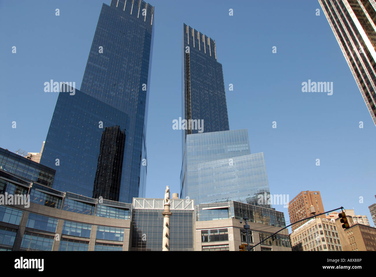 Time Warner Complex, New York City Stock Photo