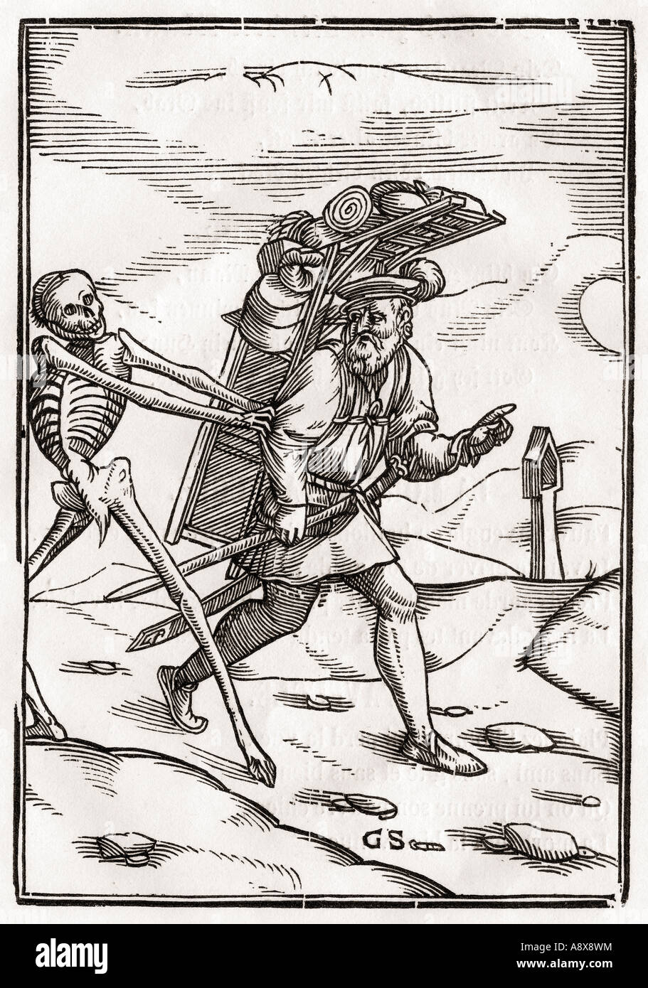 The black death woodcut hi-res stock photography and images - Alamy