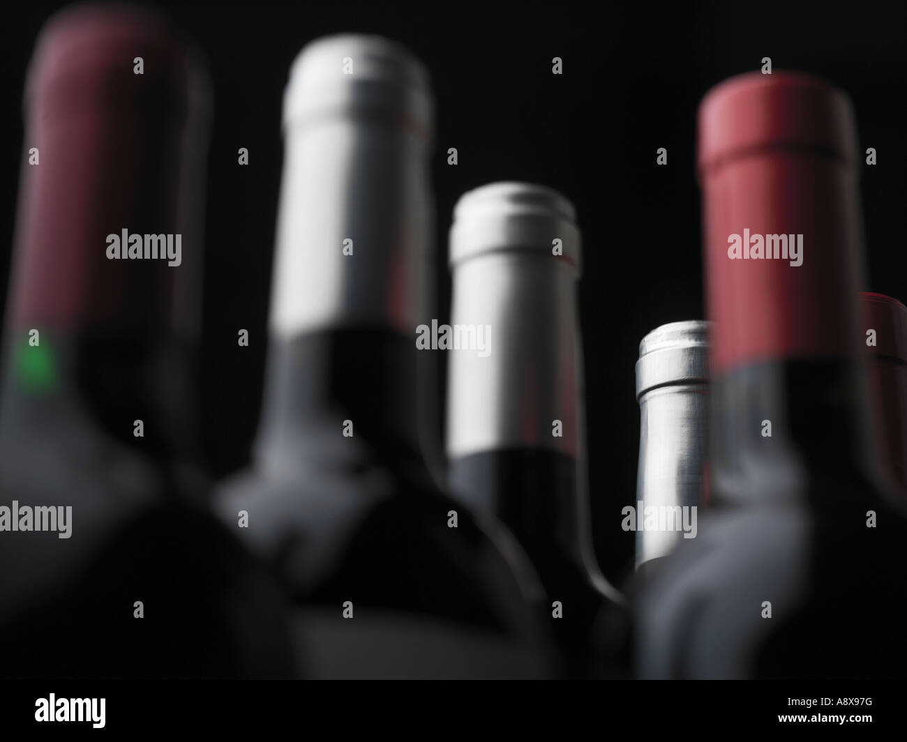 Bottles of Red Wine Stock Photo Alamy