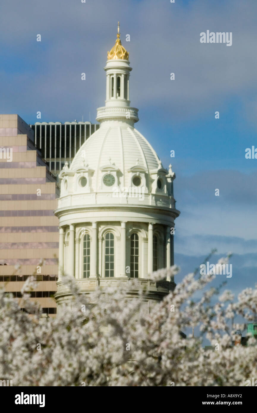 City Hall dome with diffusion Baltimore Maryland Stock Photo