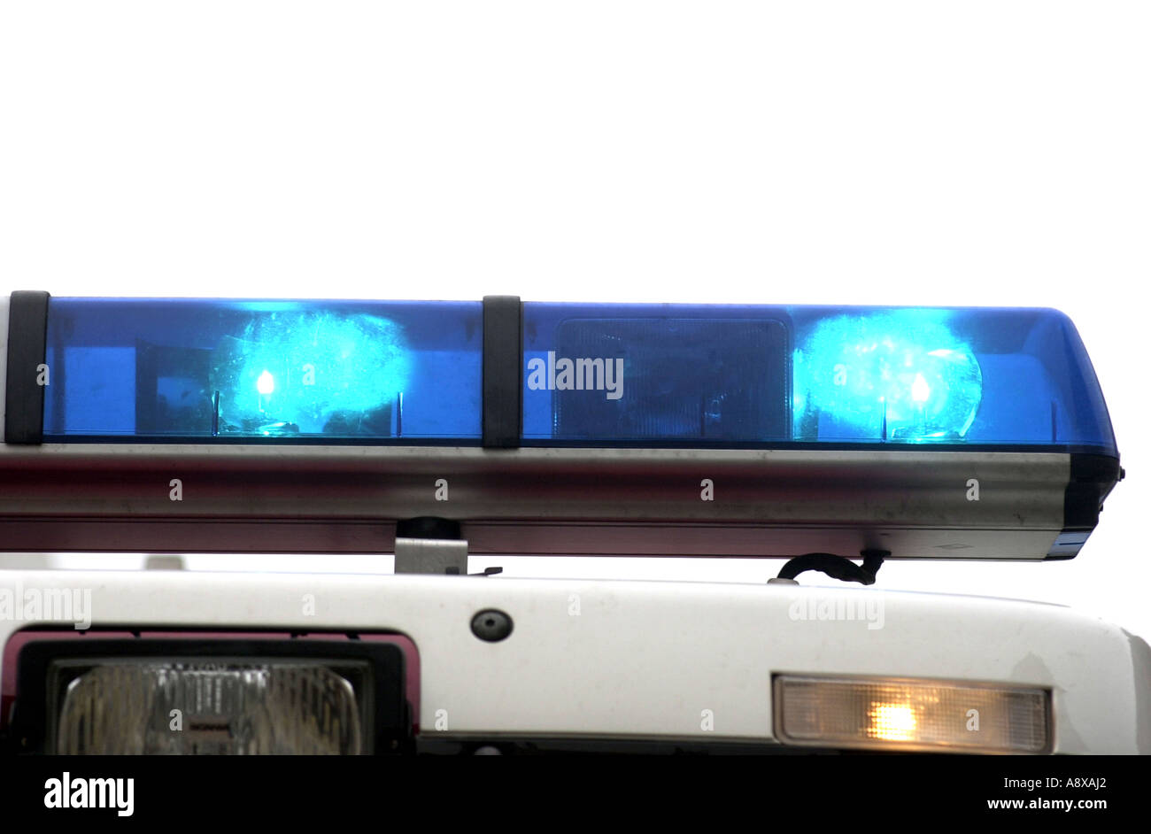 Blue flashing light hi res stock photography and images Alamy